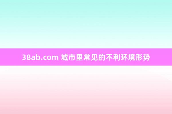 38ab.com 城市里常见的不利环境形势